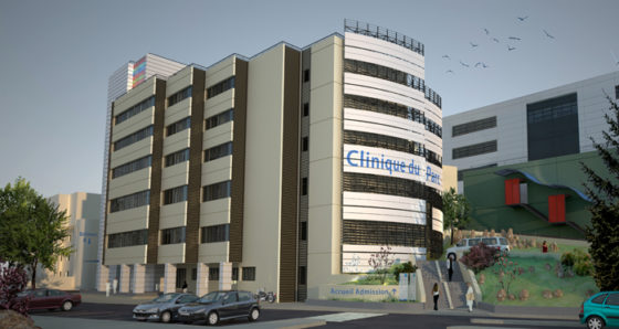 INTÉGRATION du CENTRE sur le SITE de la CLINIQUE du PARC